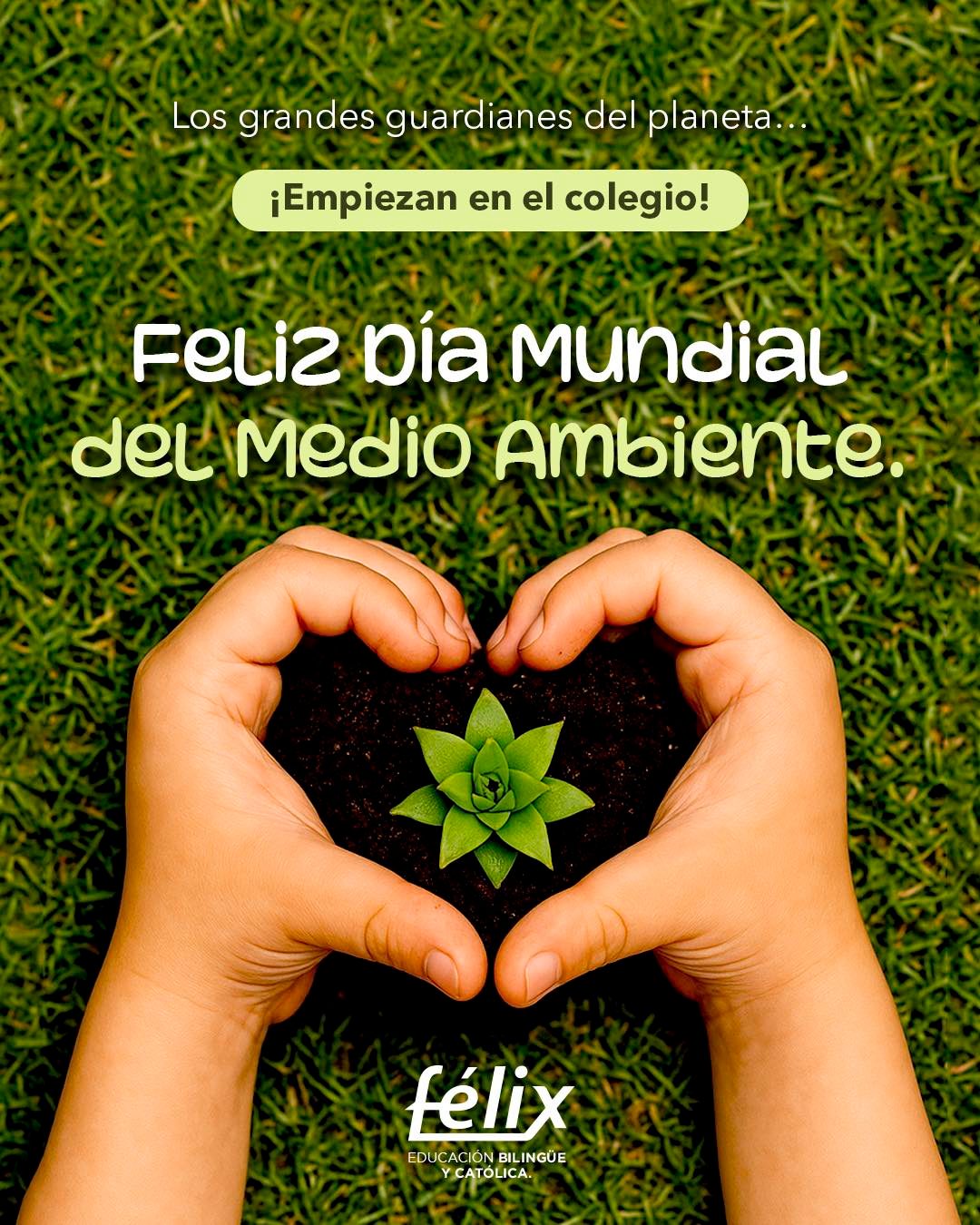 🌎 Hoy celebramos el Día Mundial del Medio Ambiente 🌿
En el Colegio Félix, educamos para cuidar, respetar y amar nuestro planeta 💚
Pequeñas acciones... ¡crean grandes cambios!
Mayores informes: 📲833.228.61.95
#FamiliaFelix #ColegioFelix #EducacionIntegral #ExcelenciaAcademica #FormacionEnValores #ComunidadEscolar #EducacionCatolica #TampicoEduca
