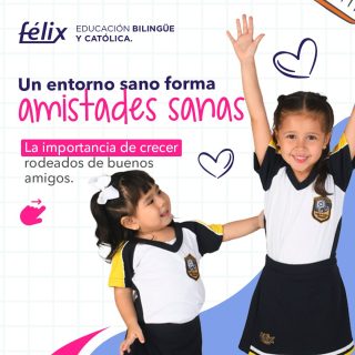 Las amistades que se forman en la infancia dejan huella para toda la vida. 
Un entorno sano enseña a los niños a convivir, respetar y crecer junto a otros.

En el Félix cuidamos el ambiente, porque sabemos que los buenos amigos también educan. 🤍Ven con tu hijo a conocer nuestra comunidad.

Mayores informes: 📲 833 208 6511

#ColegioFelix #ExcelenciaAcademica #EducacionCatolica