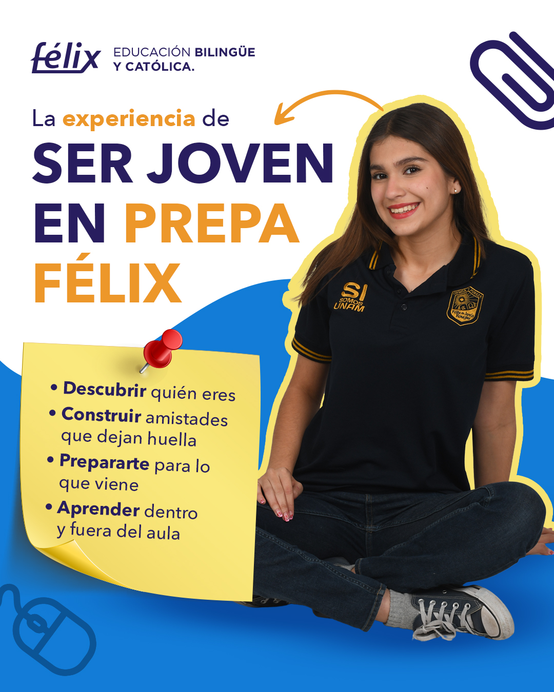 La preparatoria es mucho más que una etapa académica… es un momento de descubrimiento, crecimiento y decisiones importantes.

 En Prepa Félix acompañamos a nuestros alumnos en este proceso, brindándoles las herramientas académicas, humanas y personales que necesitan para construir su futuro con seguridad y propósito.

Mayores informes: 📲 833 208 6511

#ColegioFelix #ExcelenciaAcademica #EducacionCatolica