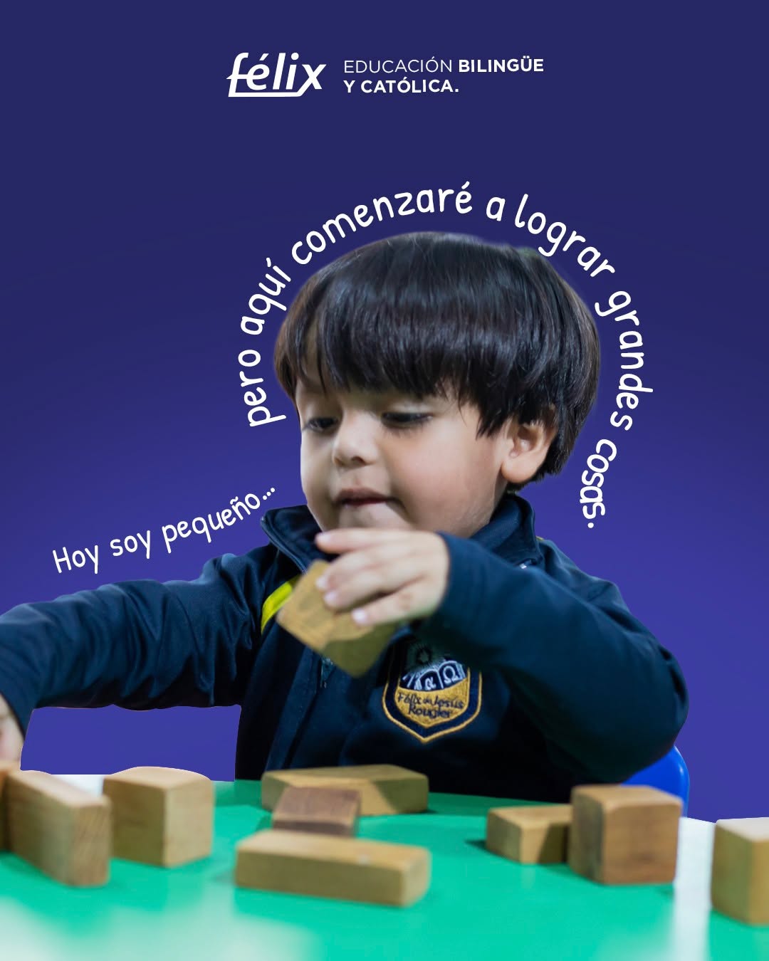 Los grandes logros no comienzan con un gran salto, sino con pequeños pasos llenos de curiosidad, confianza y aprendizaje.

Acompañamos a cada niño desde sus primeros años para que descubra sus talentos, fortalezca su autonomía y crezca en un ambiente seguro y lleno de valores.

✨ Admisiones abiertas para Maternal.

Mayores informes: 📲 833 208 6511

#ColegioFelix #ExcelenciaAcademica #EducacionCatolica