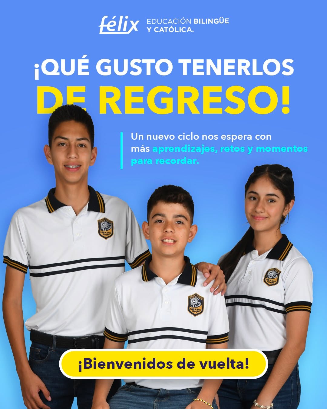 El futuro cambia todos los días, por eso la educación también debe evolucionar.
En Colegio Félix formamos alumnos curiosos, seguros y preparados para afrontar nuevos retos, dentro y fuera del aula.
💙 Porque el mejor momento para construir su futuro es hoy.
Mayores informes: 📲 833 208 6511
#ColegioFelix #ExcelenciaAcademica #EducacionCatolica