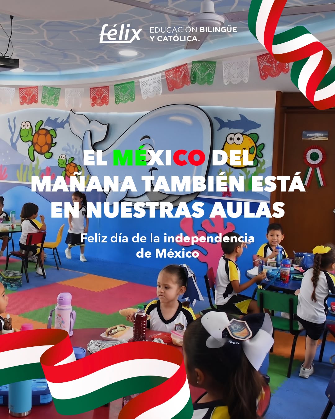 Cada alumno tiene algo único que aportar a nuestro país.
Por eso, formar con valores, responsabilidad y amor por nuestras raíces también es construir el México que queremos para el futuro. 🤍
¡Viva México!
Mayores informes: 📲 833 208 6511
#ColegioFelix #ExcelenciaAcademica #EducacionCatolica
