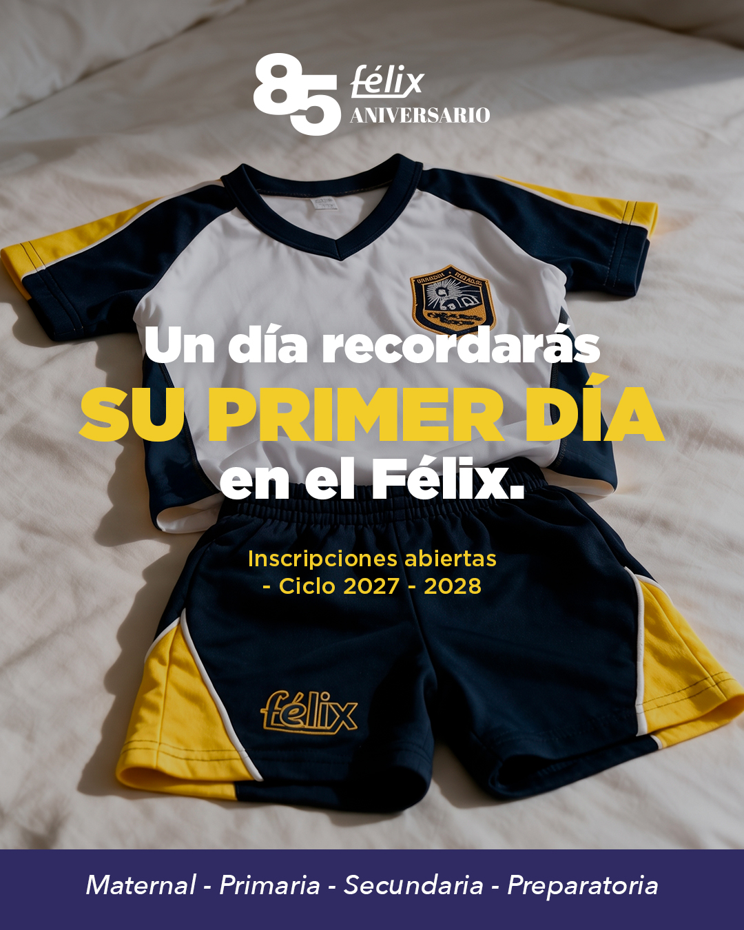 Ese primer día será solo el comienzo de una historia llena de aprendizajes, amistades, retos y momentos que guardarán para siempre. 💛 

Acompañamos a cada alumno a crecer con confianza, fortalecer sus valores y descubrir todo lo que es capaz de lograr. 

Mayores informes: 📲 833 208 6511

#ColegioFelix #ExcelenciaAcademica #EducacionCatolica