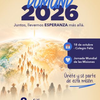 El DOMUND nos recuerda que la solidaridad no tiene fronteras. 🌎
Una oración, una palabra, una acción o una ayuda pueden convertirse en esperanza para alguien más.
Este 18 de octubre, seamos parte de una misión que nos une. 🤍 Súmate, comparte y hagamos que la esperanza llegue más lejos.
#ColegioFelix #EducacionCatolica #DOMUND #EducandoEnValores